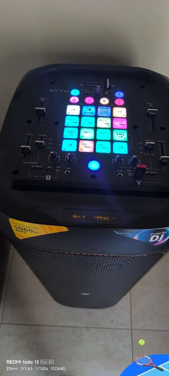 Caixa de som Pulse sp512 função DJ