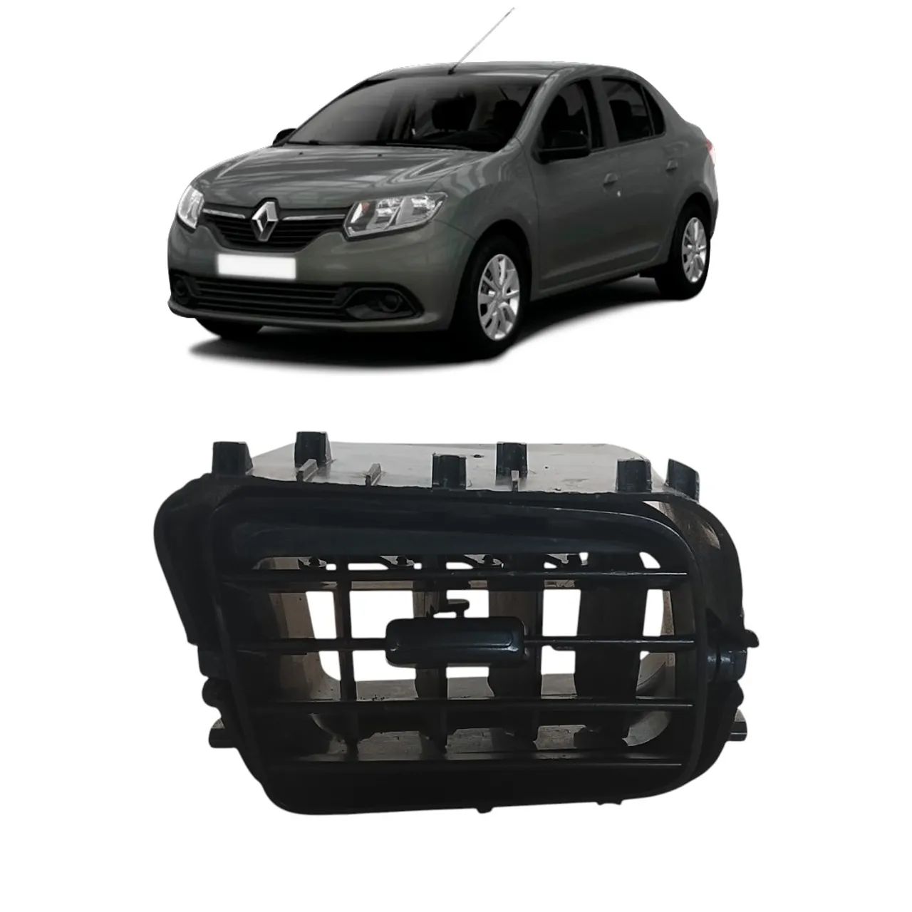 difusor ar esquerdo Renault Logan 2017 2018