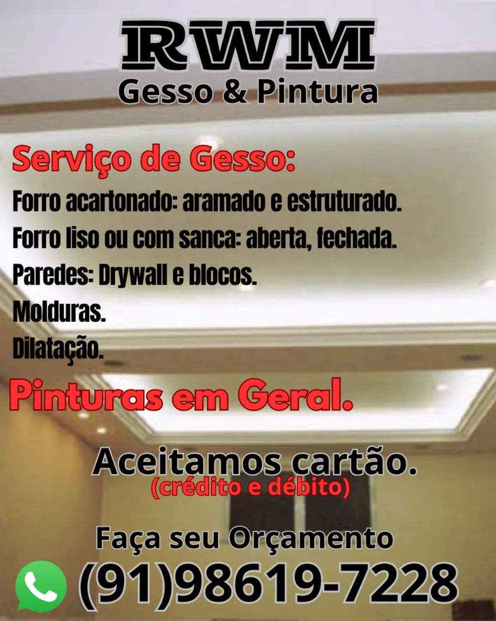 GESSO E PINTURA