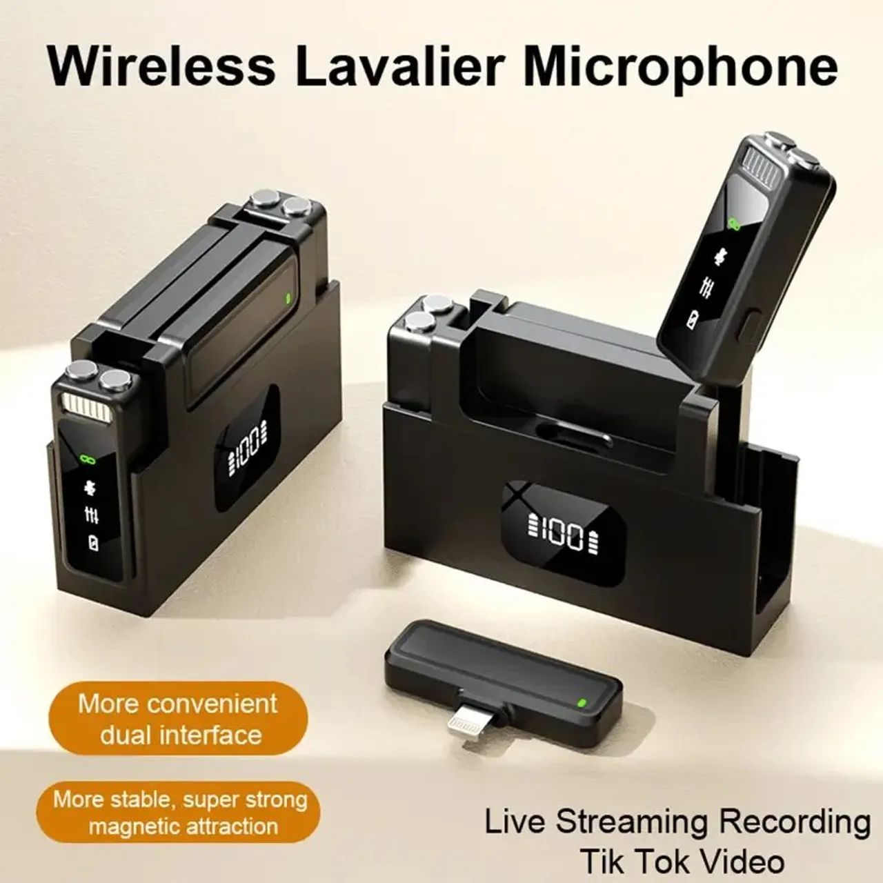 Microfone de lapela sem fio - Foto 3