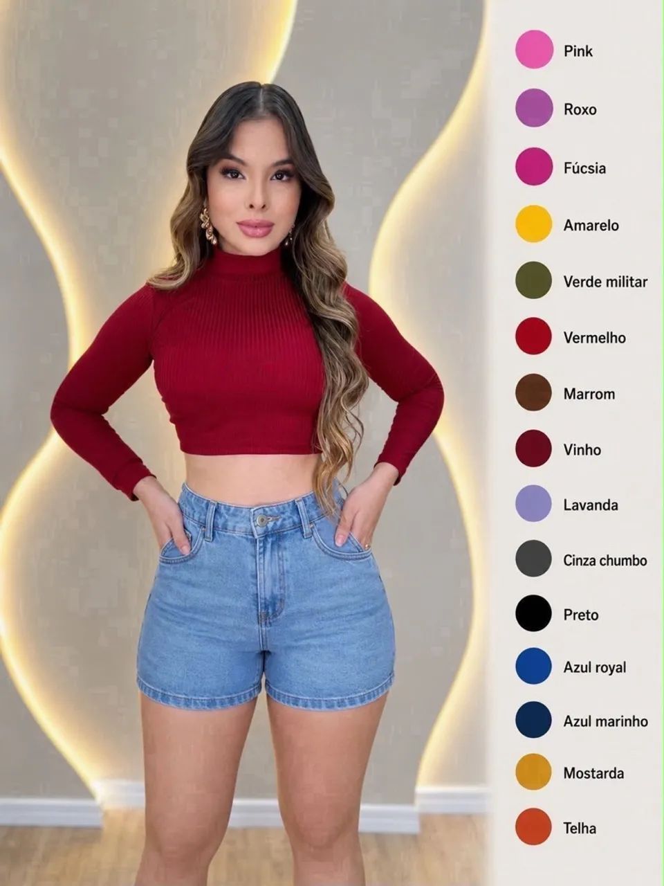 Semi Cropped Canelado