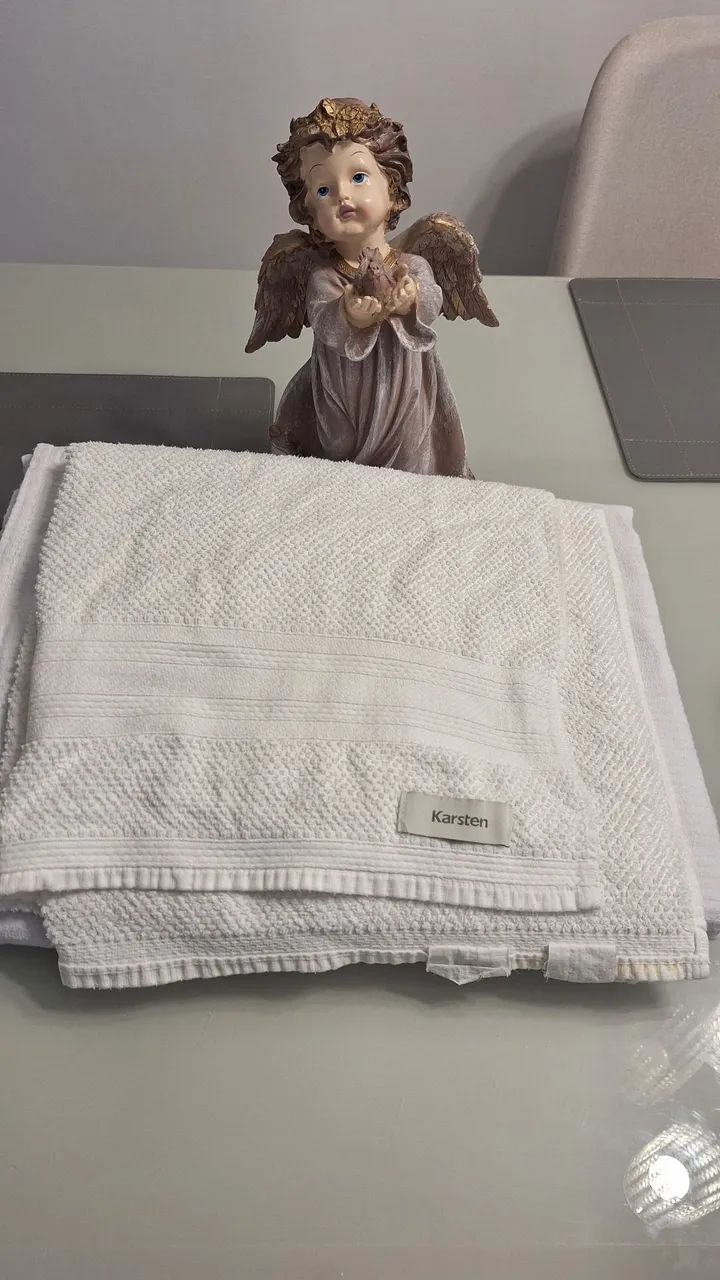 Lençol Cama e toalha Branca  - Foto 2