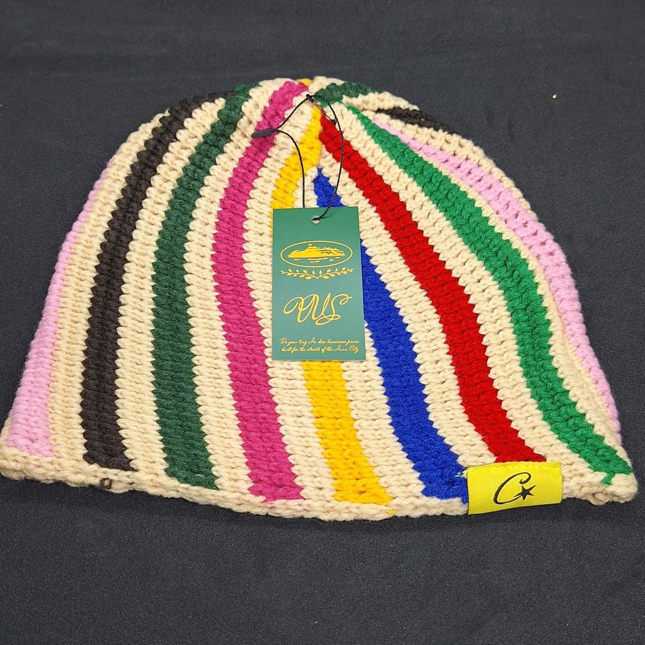 ? Gorro Touca Corteiz Big Crochet Beanie - Multicolor (Raro) - Foto 3