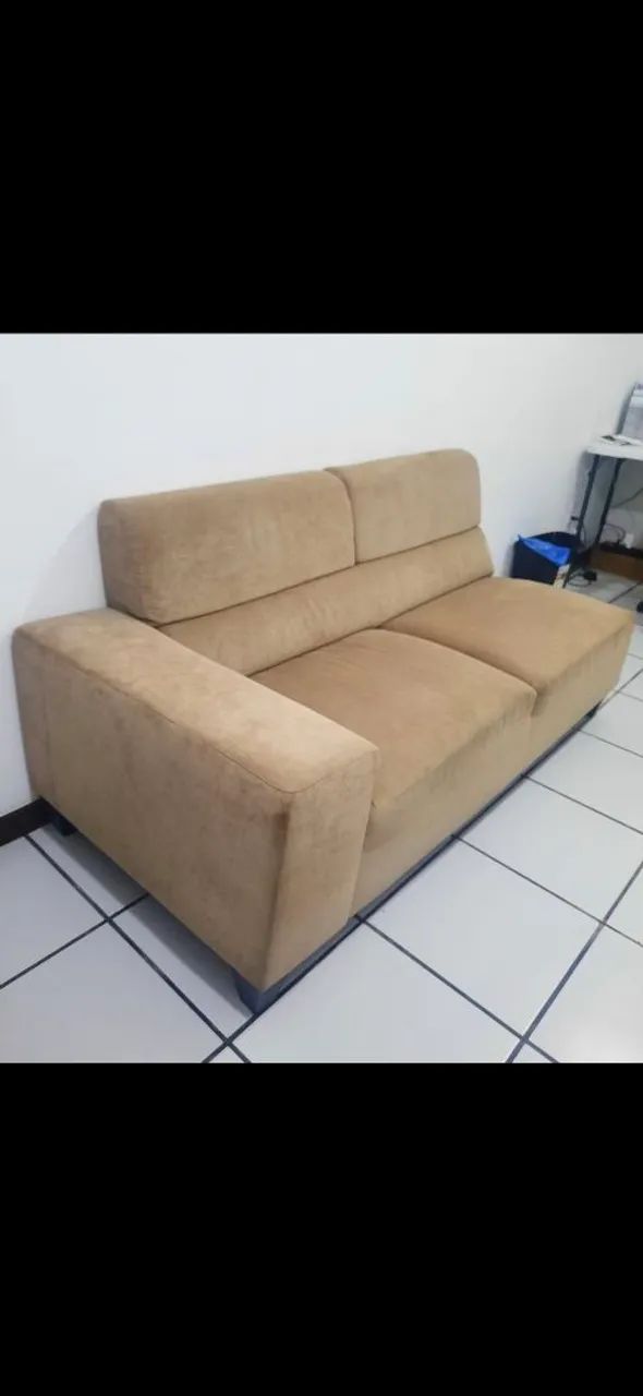 Sofá 2 lugares bege  - Foto 2