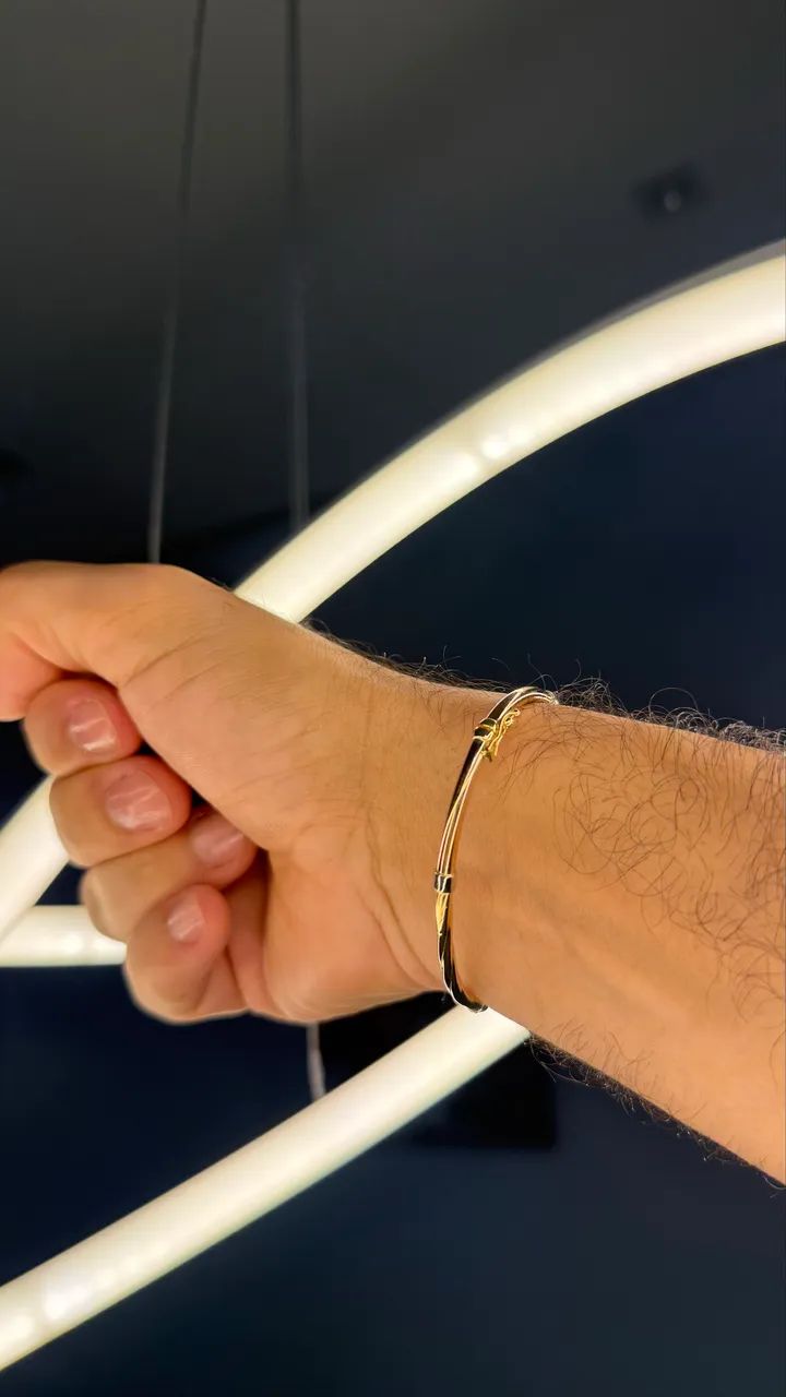 Bracelete 18cm trançado 5.9g