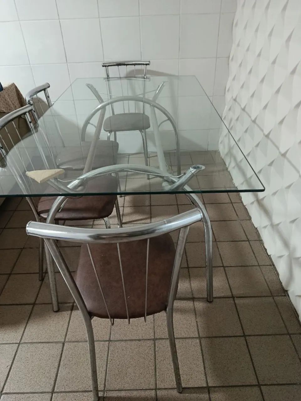 Mesa tampo de  vidro - Foto 2