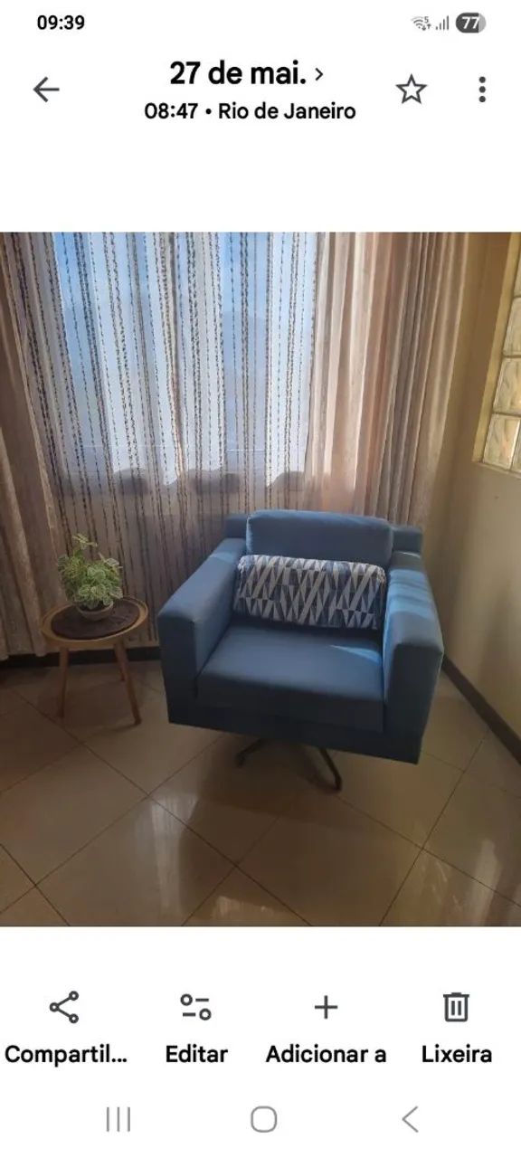 2 poltronas decorativas giratória  - Foto 2