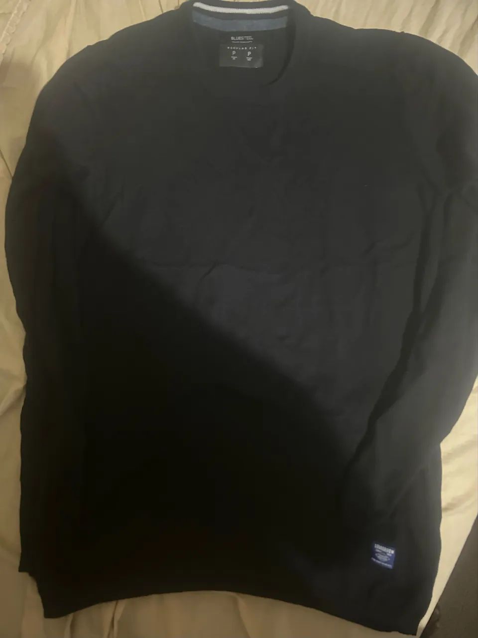 camiseta manga longa, preta. Nova. - Foto 4