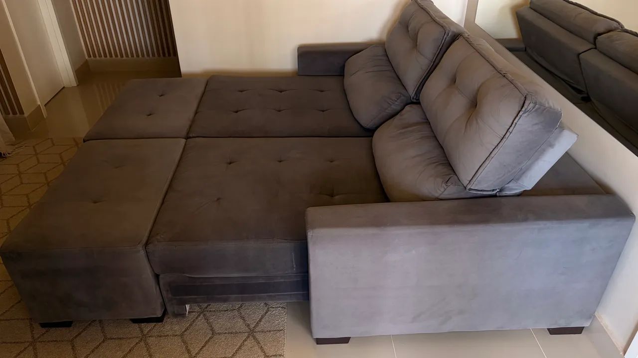 Sofá Retrátil,Reclinável e acompanha também 2 chaise. - Foto 3