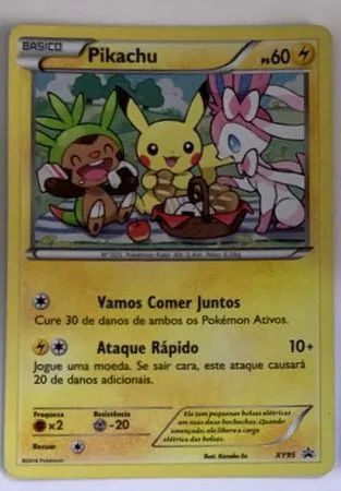 Carta Pikachu XY95 Blackstar Promo