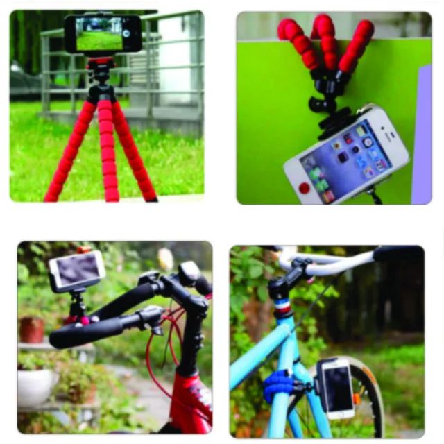 Mini Tripé Flexível para Celular Câmera e GoPro  - Foto 4