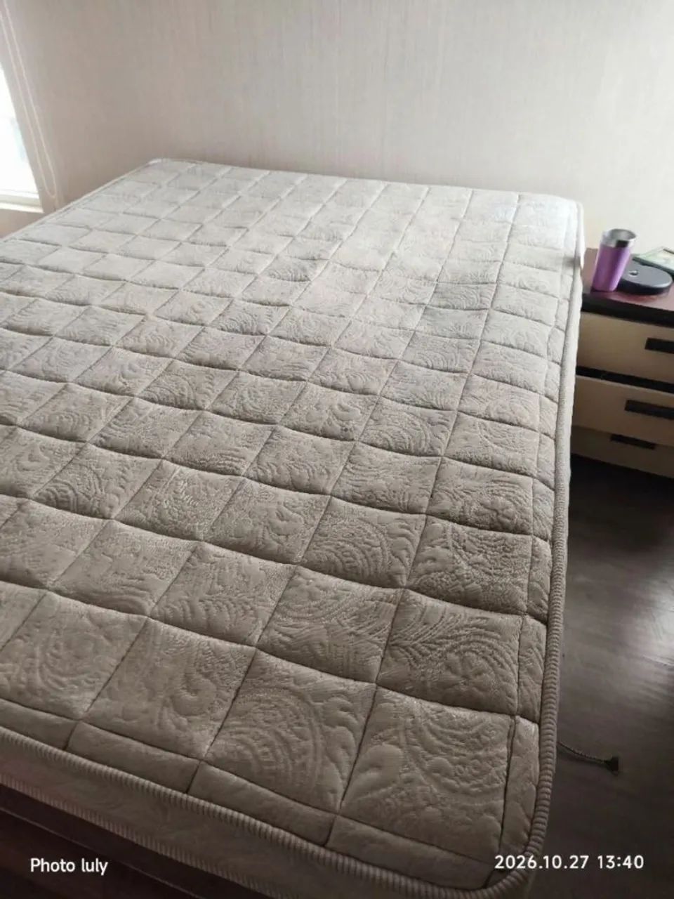 CAMA BOX COM COLCHAO MOLA ,KING