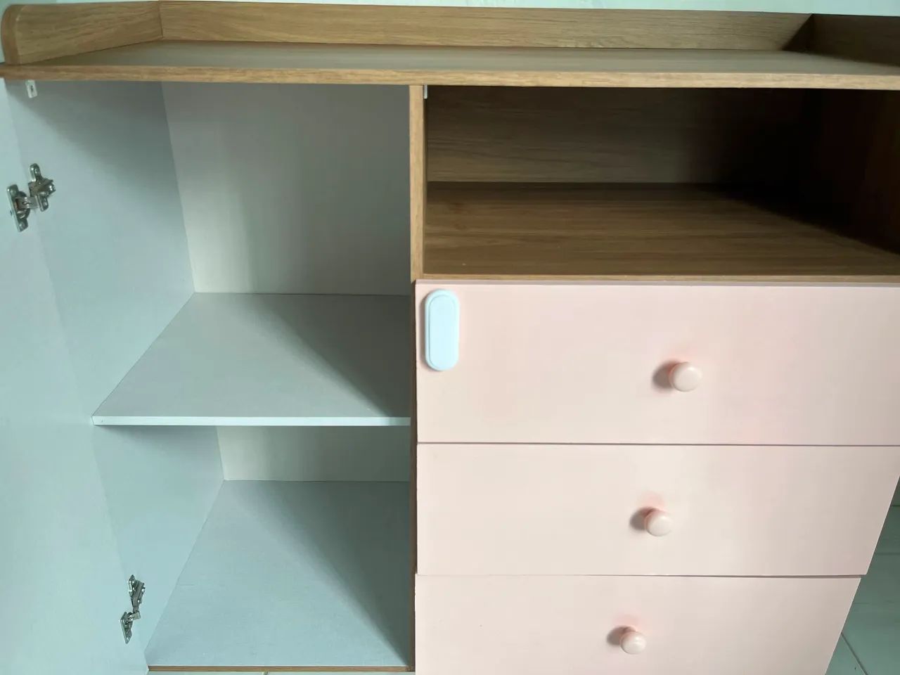 Cômoda Infantil Rosa Chá  - Foto 3