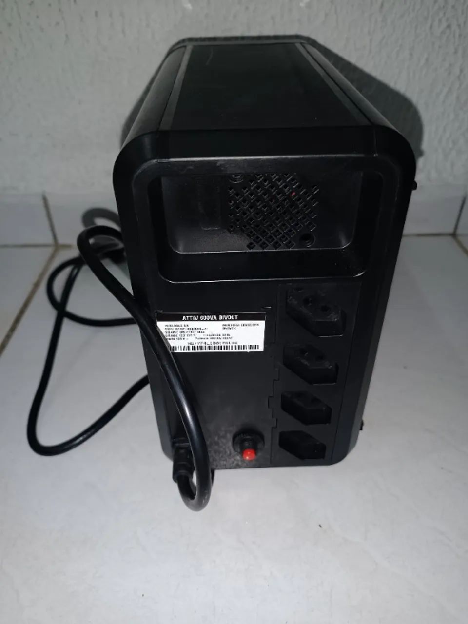 Nobreak Intelbras Attiv 600va-bi Cor Preto - Foto 3
