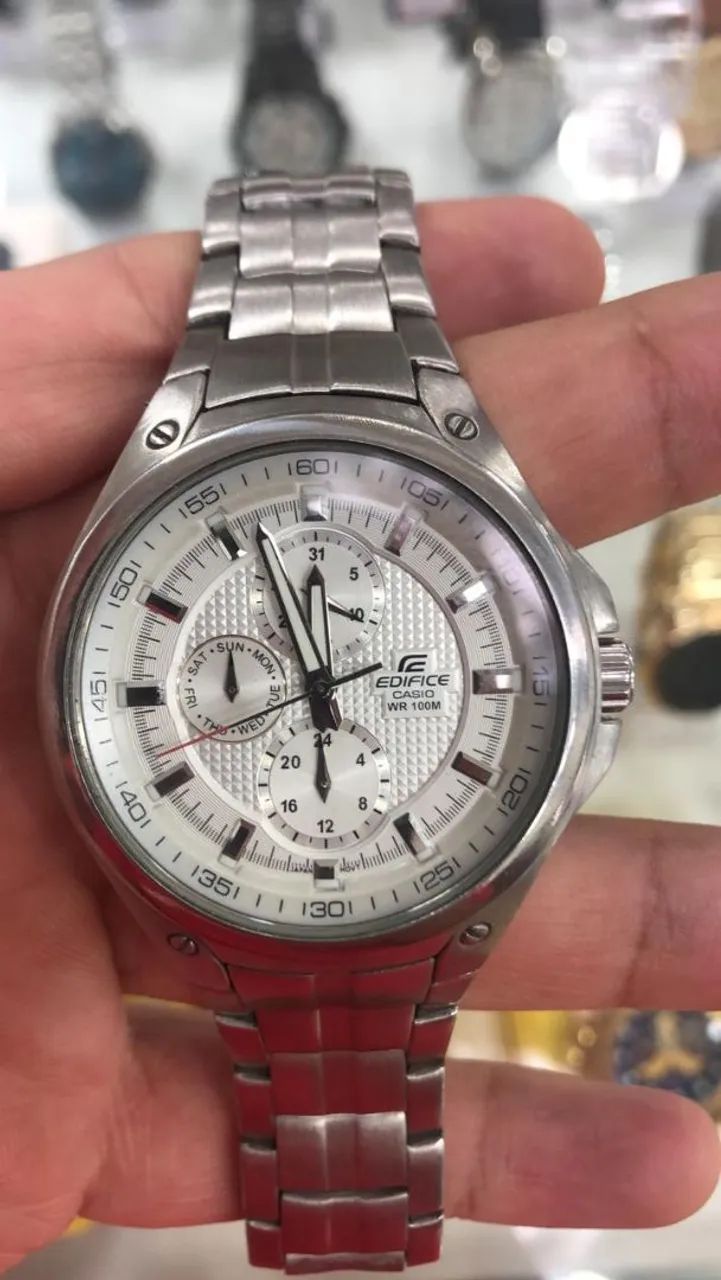 Casio Edifice Prateado Original 