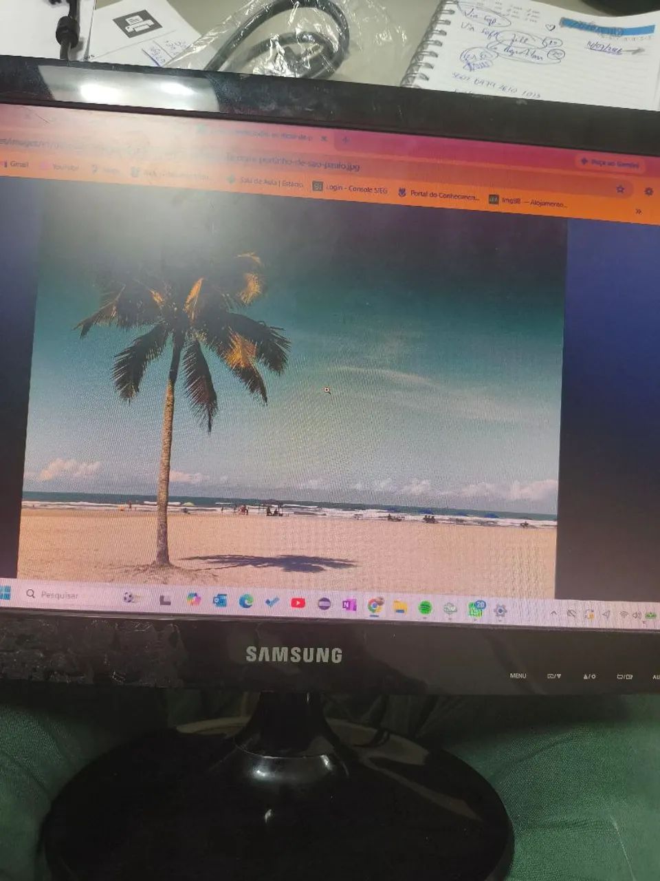 Monitor Samsung 20" LCD perfeito estado