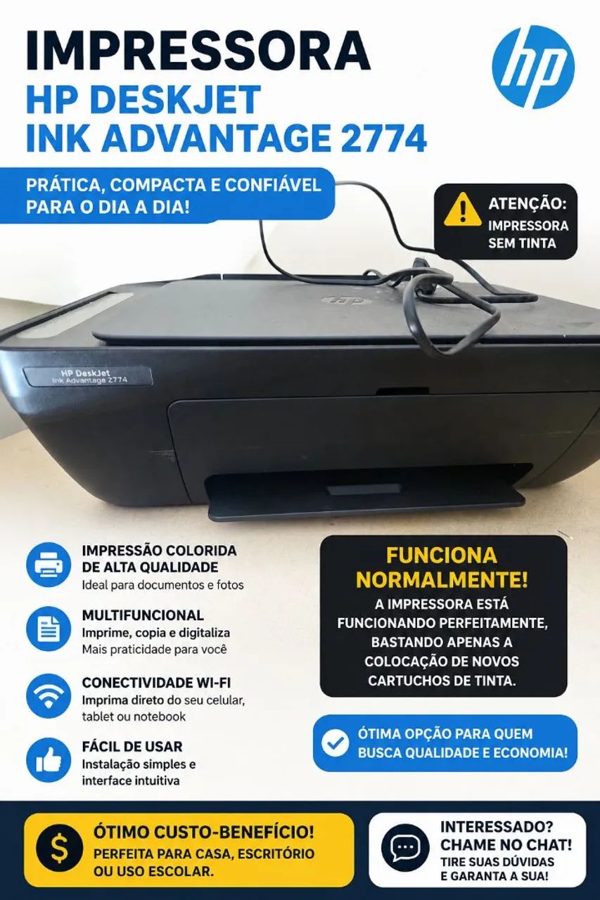 Impressora HP deskjet  - Foto 2