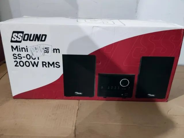 Mini System SS-001 SSOUND 200W CD/MP3 Bluetooth Rádio - Bivolt