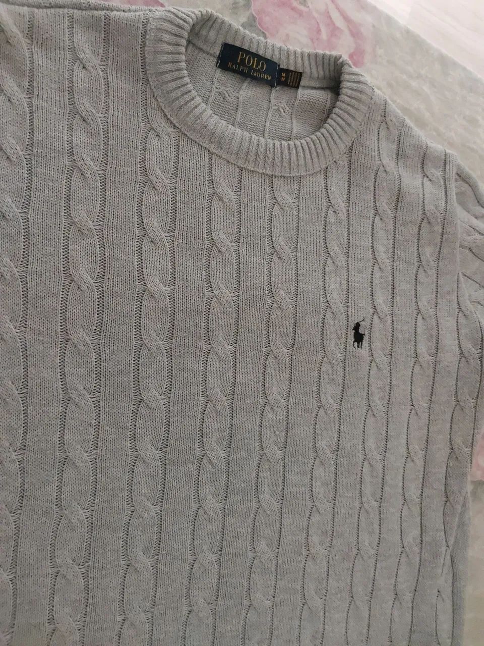 Sueter Polo ralph lauren cinza importada - Foto 3