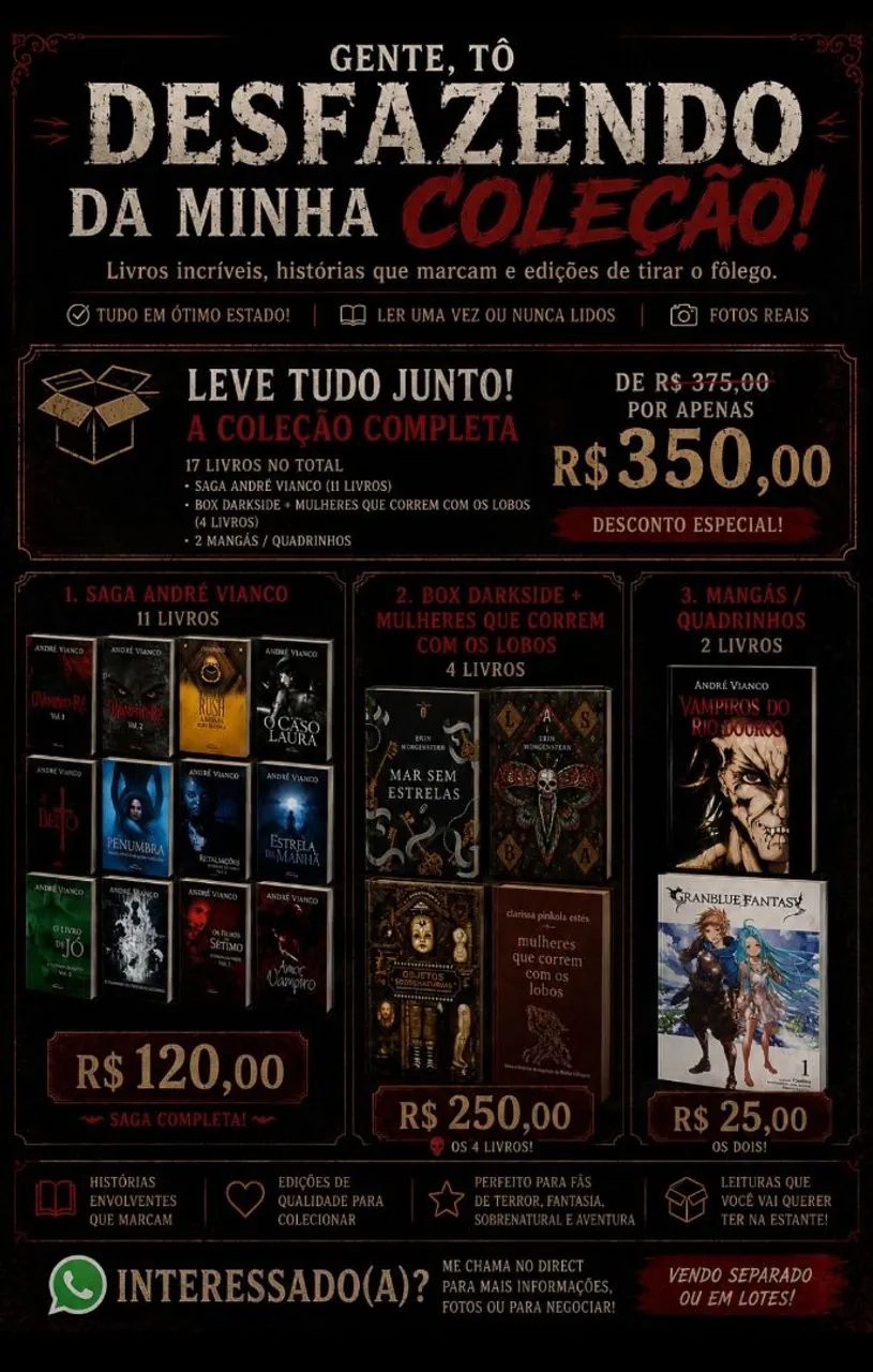 Desapego de livros 