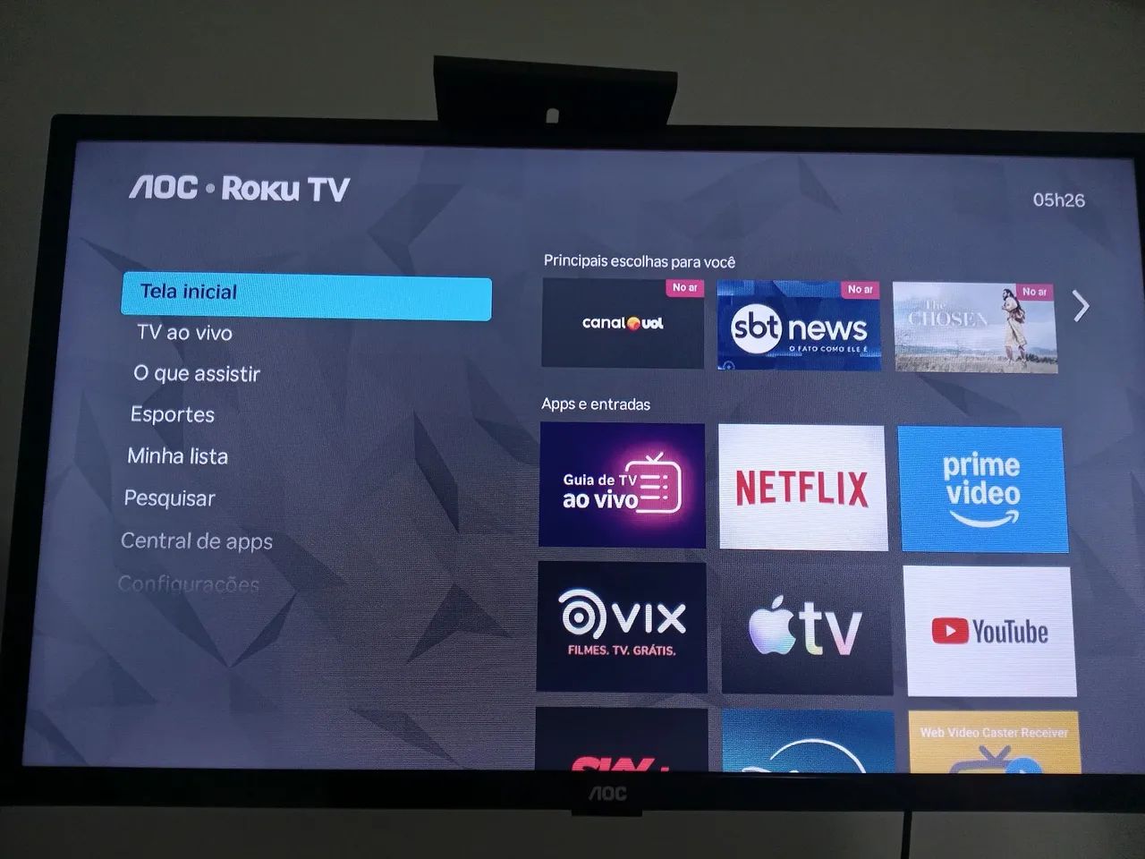 Tv Roku AOC 32 polegadas em excelente estado 