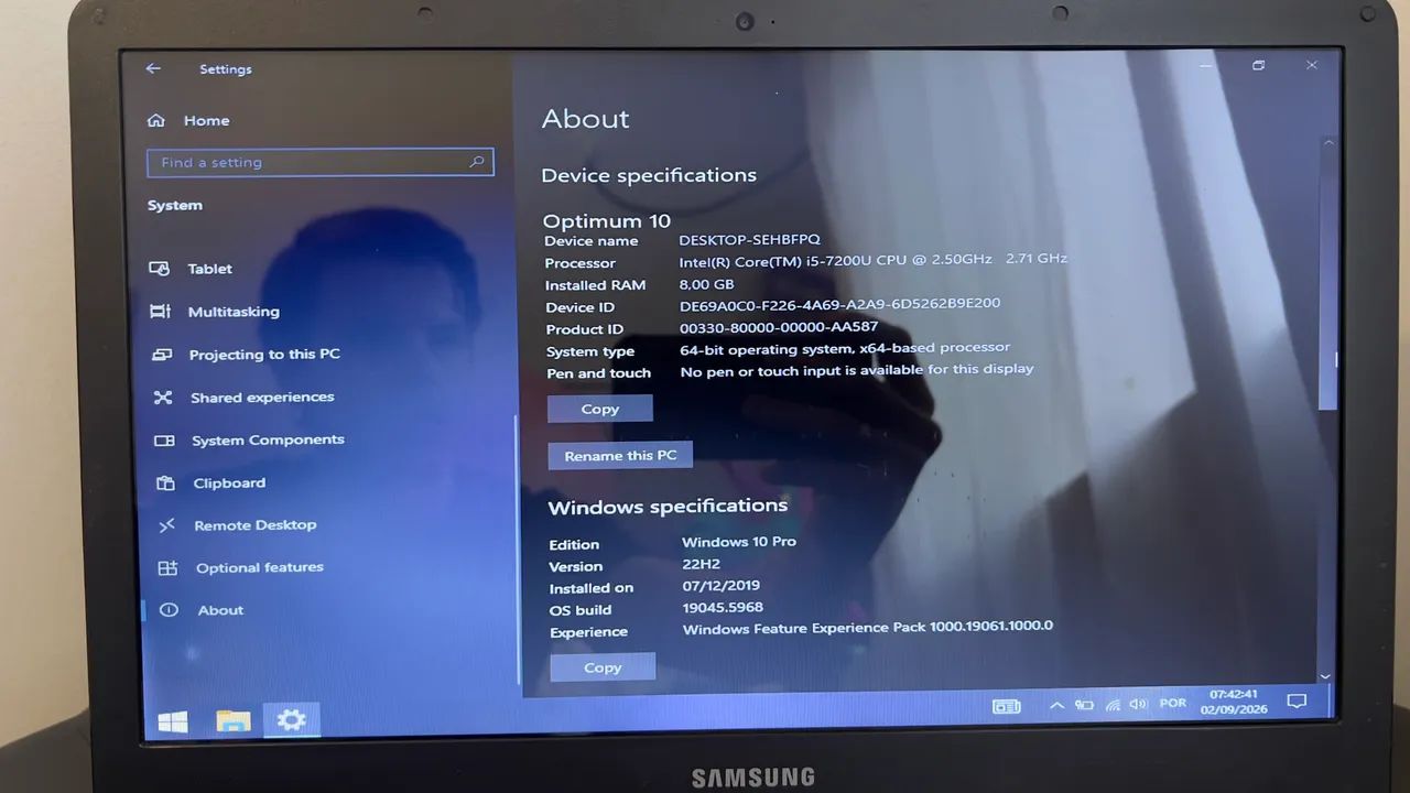 Notebook Samsung i5 7ª Geração 8GB RAM SSD 256GB - Foto 3