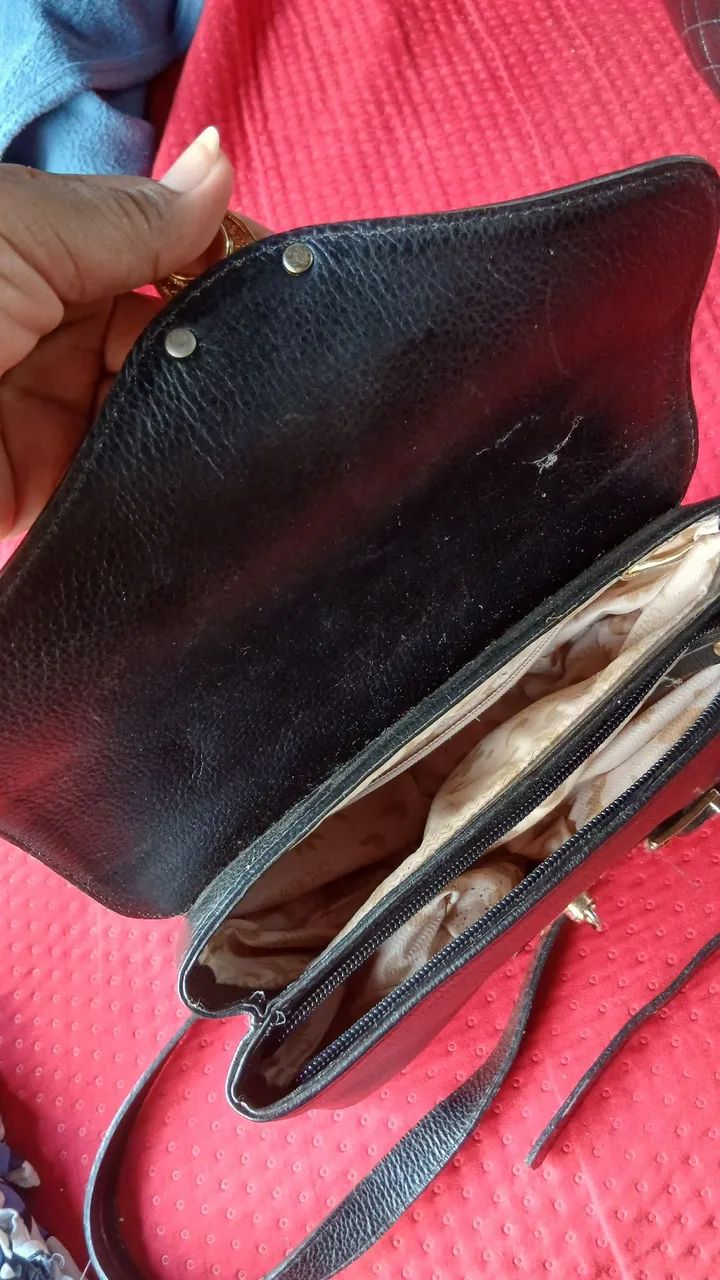 Bolsa couro Fino/Café  - Foto 5