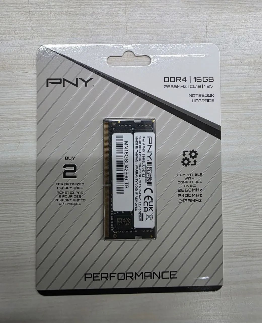 memoria notebook 8gb/16gb ddr4 2666 sodimm mn8gsd42666-tb