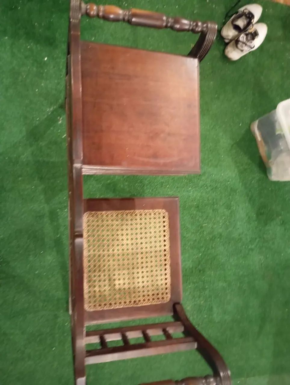 MESA DE TELEFONE ANTIGA EM MADEIRA  - Foto 4