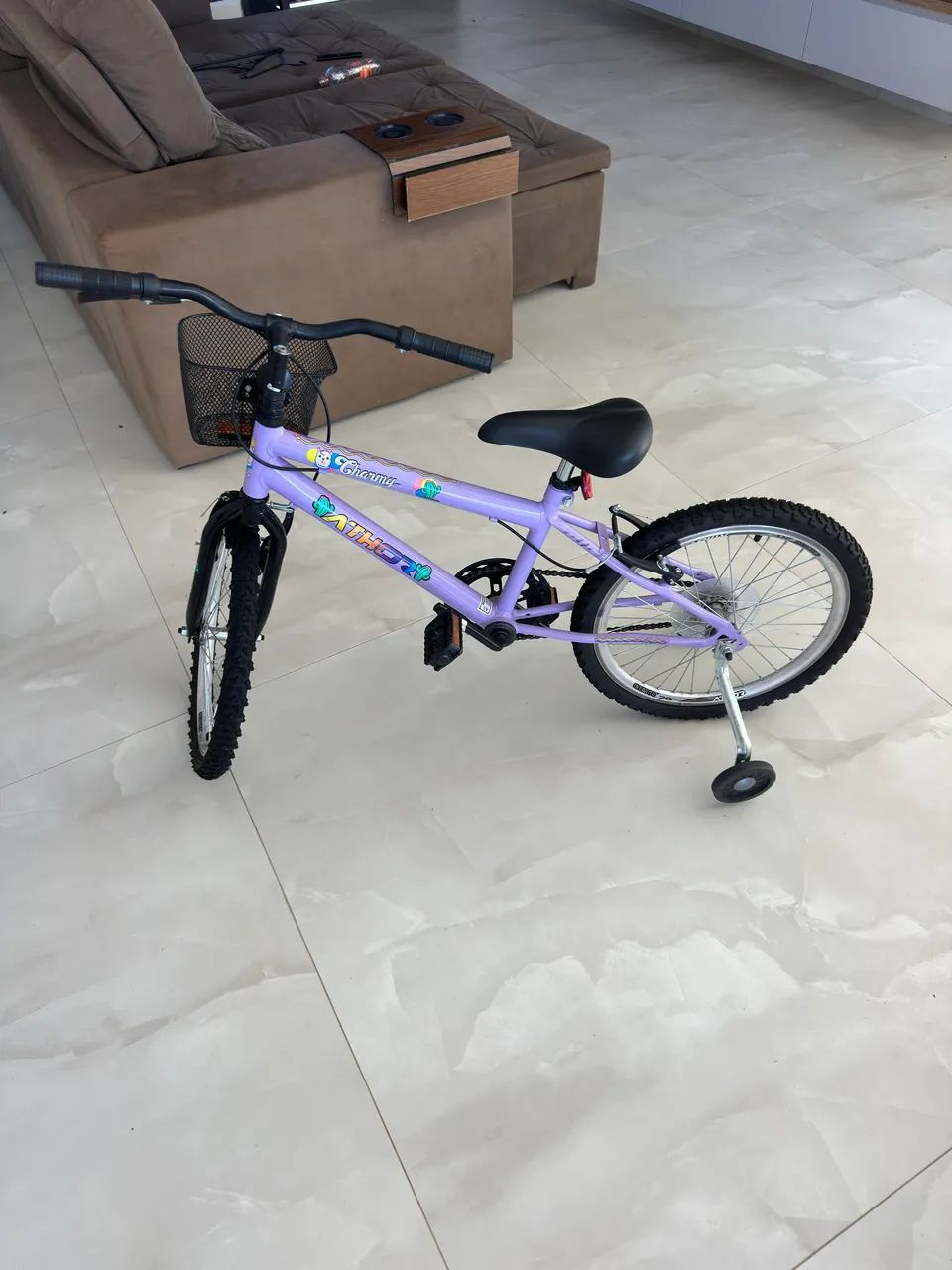 Bicicleta infantil Charmy Athor Lilás  - Foto 3