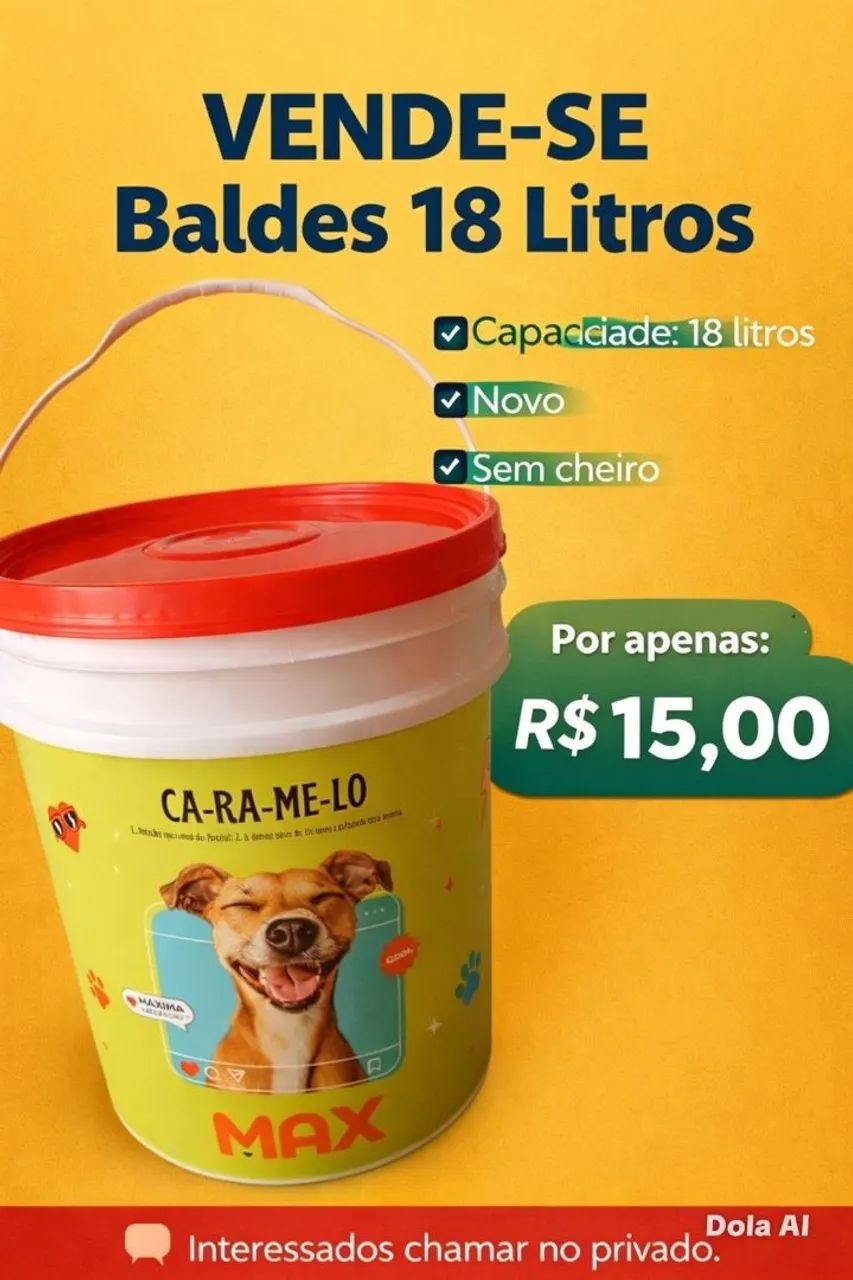 Baldes novos 18Litros