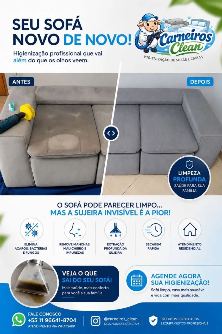 Higienização de estofados - Foto 5