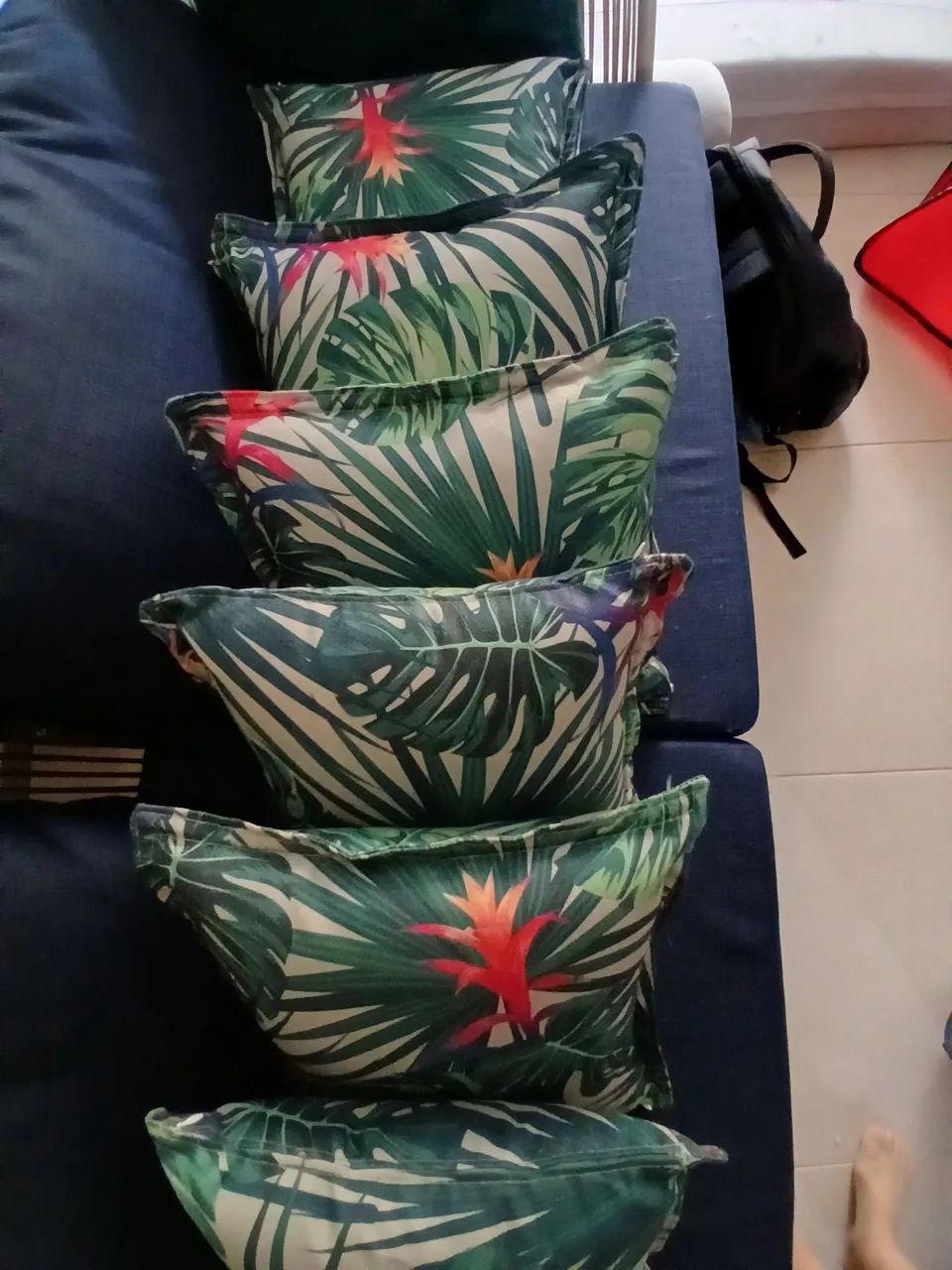 Kit de seis almofadas impermeáveis Jacaúna 