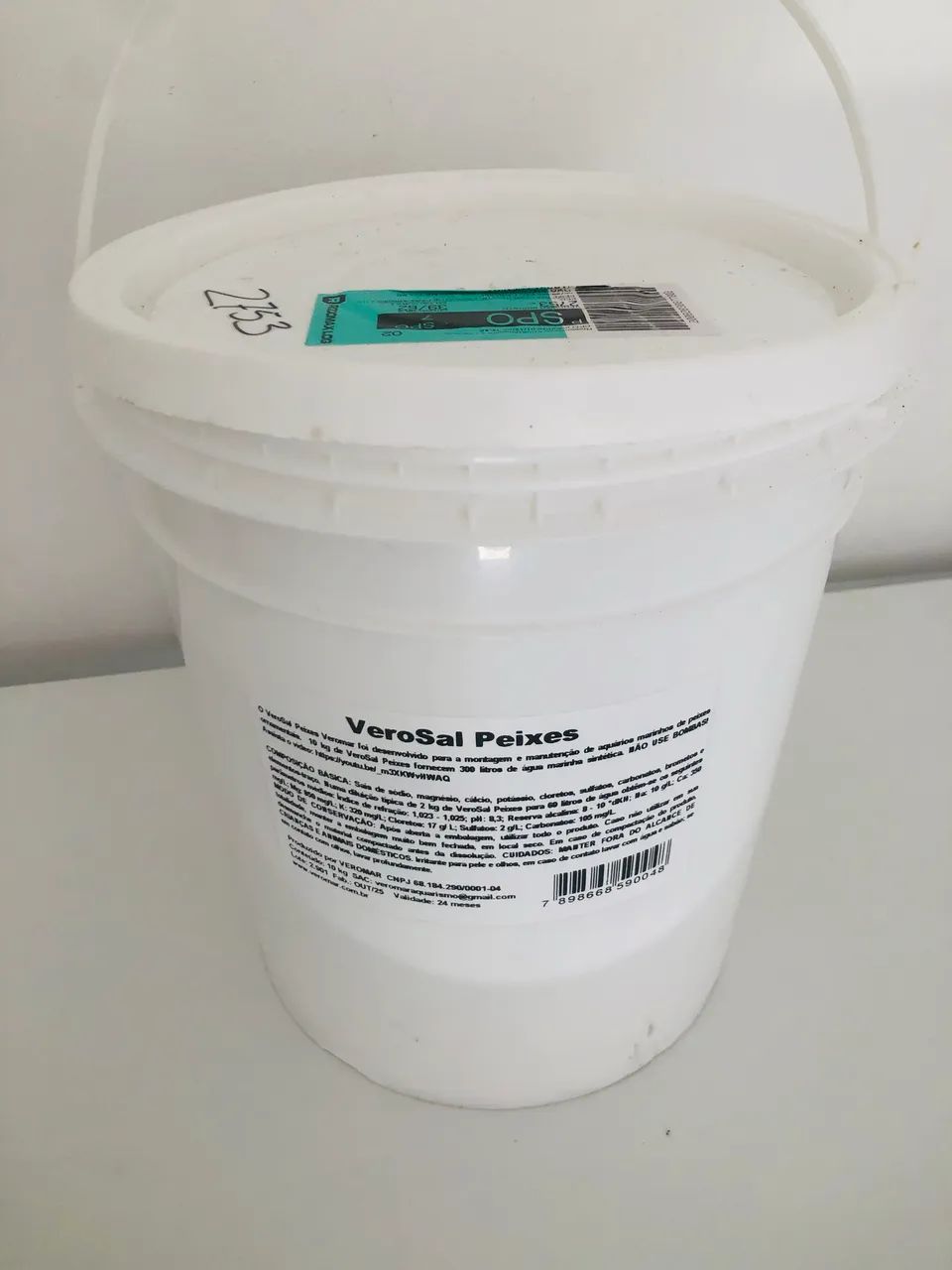 Sal Marinho para Peixes e coral 
