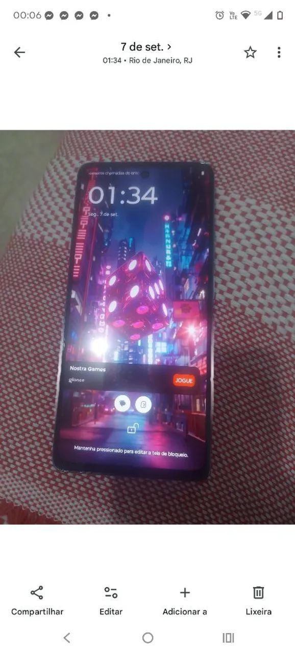 Smartphone moto G75