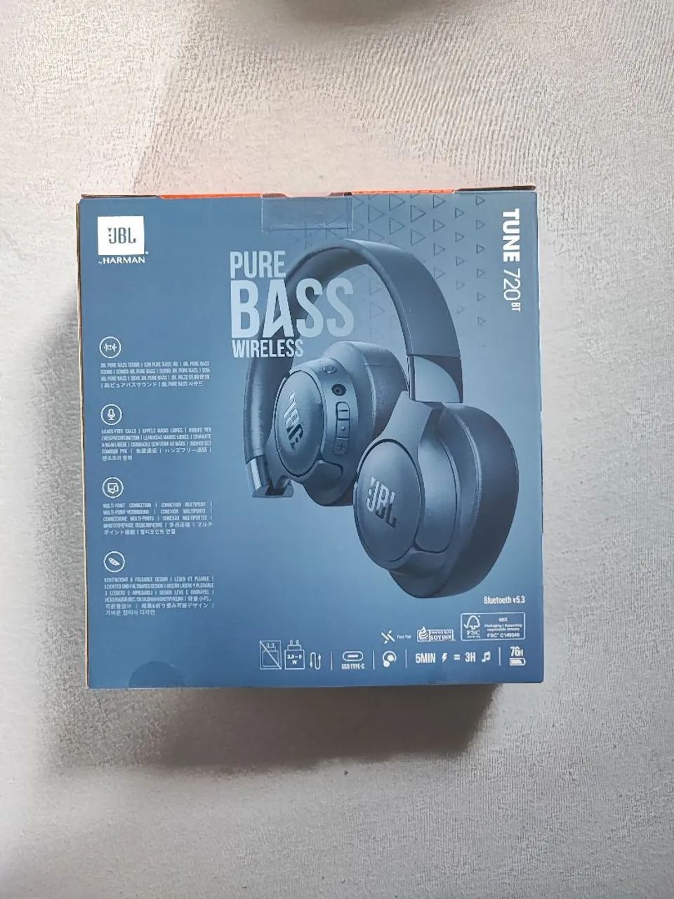 Fone Headphone JBL - Tune 720BT - Foto 3