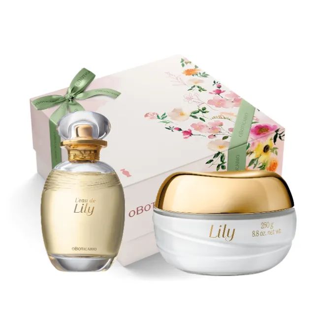 Kit Presente Lily Tradicional Perfume L?eau 75ml + Hidratante 250gr
