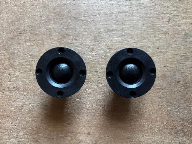 Alto falante tweeter x 2, 6 ohms novos, 30W, filme de seda preto