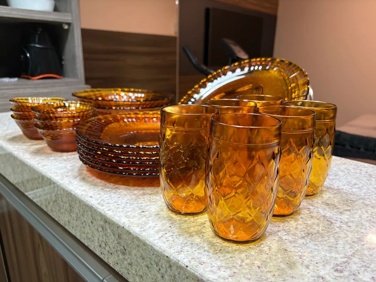 Conjunto duralex âmbar  - Foto 4
