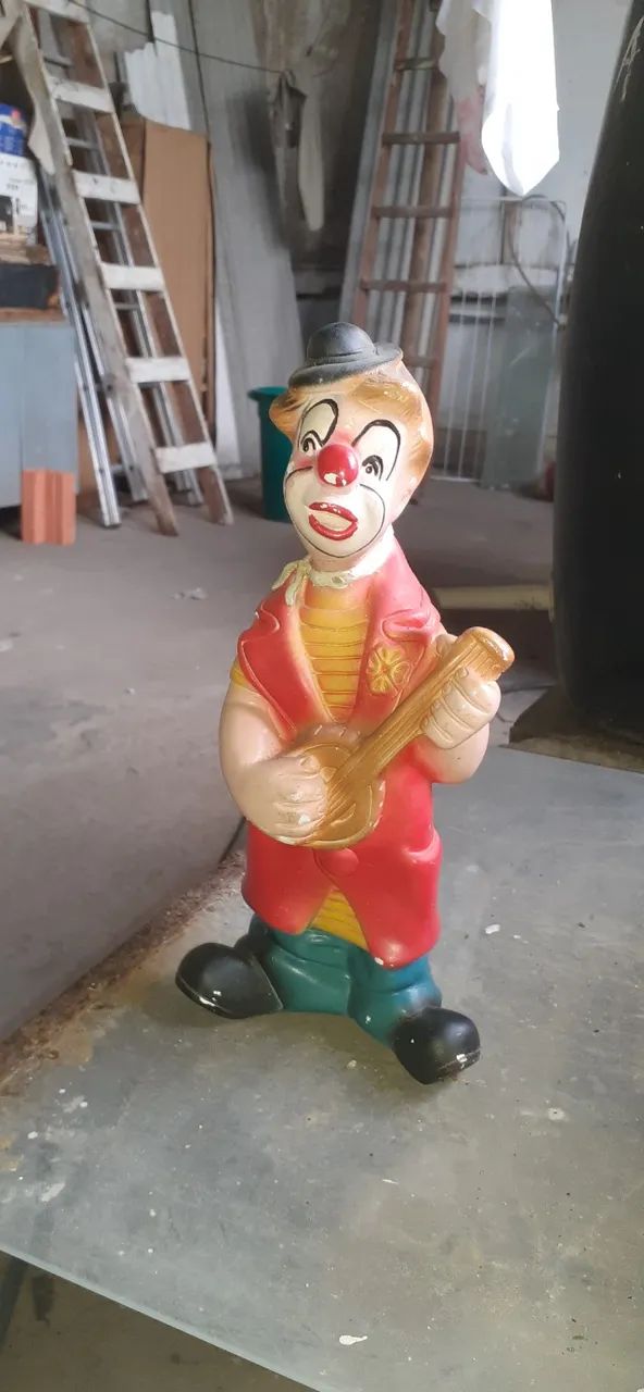 rara estátua em gesso anos 80