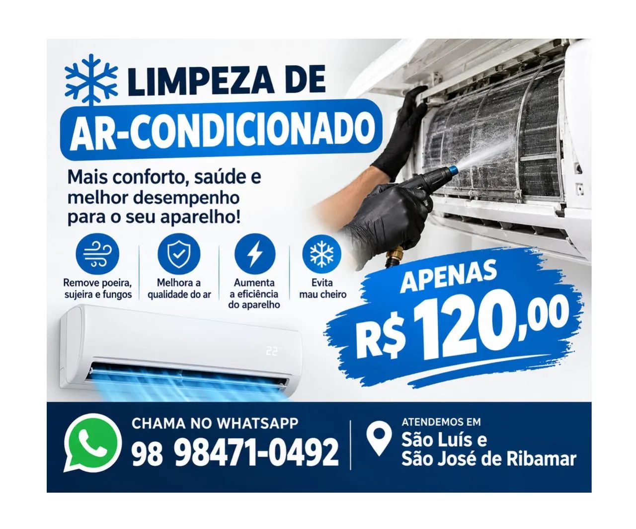 Limpesa de ar-condicionado 