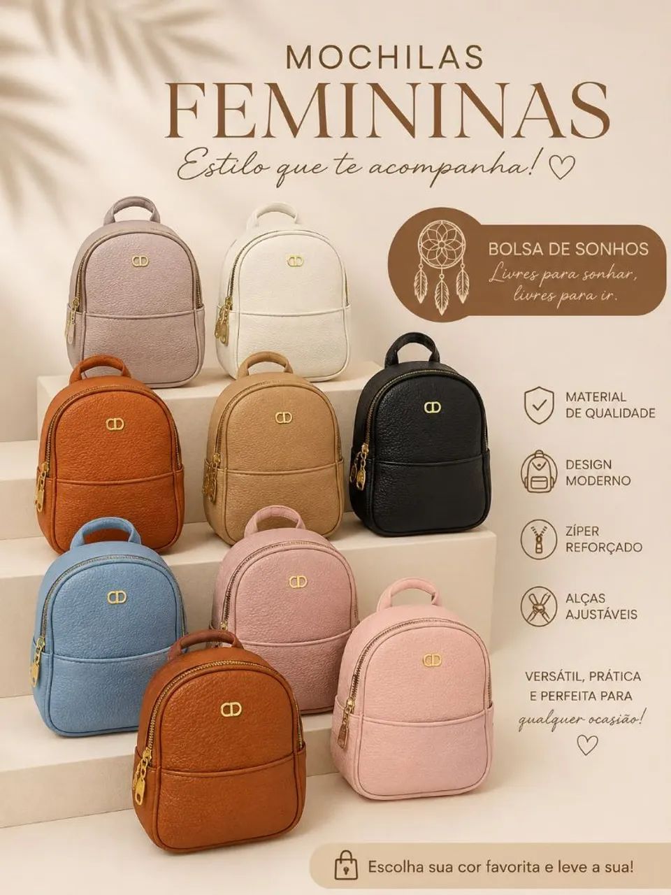 Mochila feminina