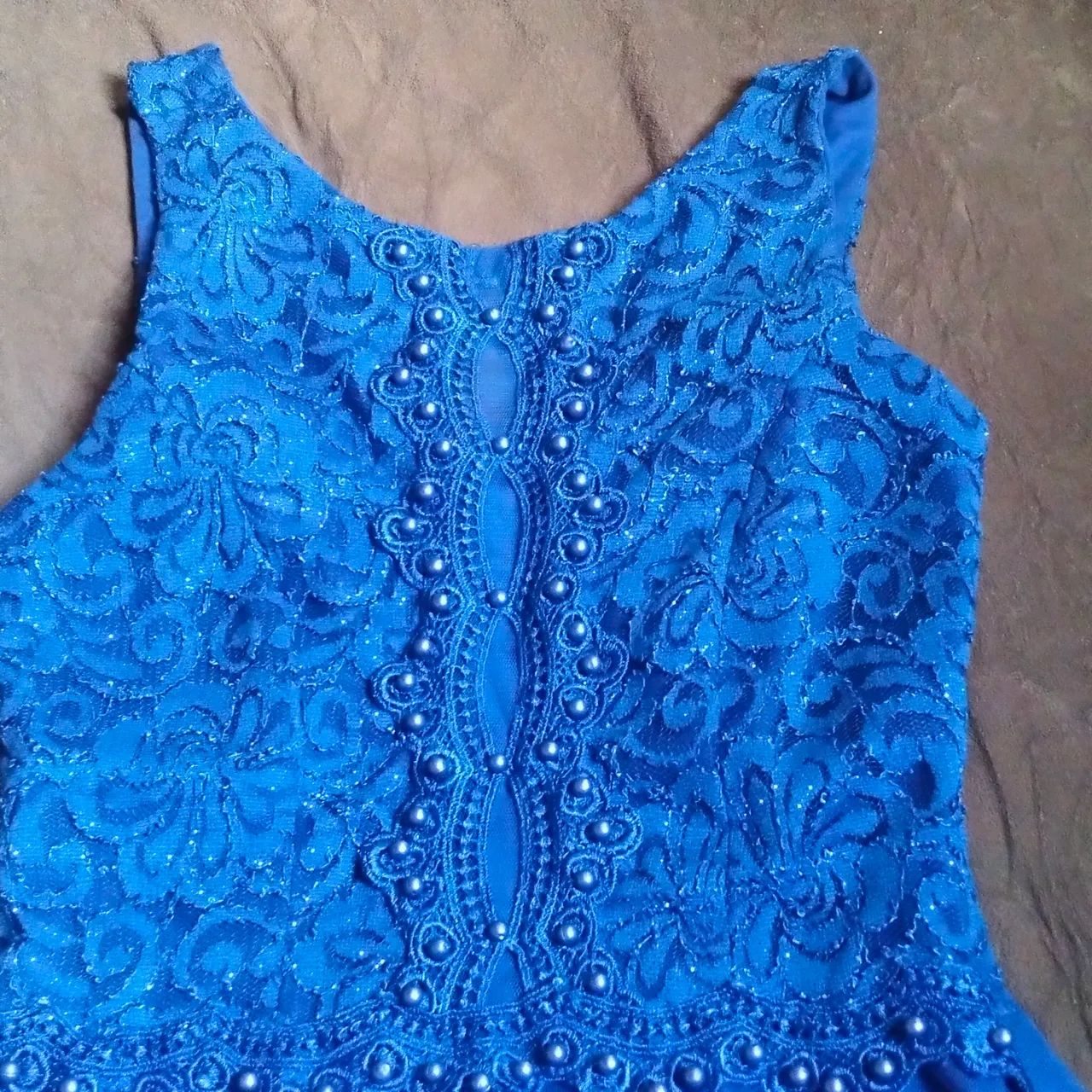 Vestido azul feminino