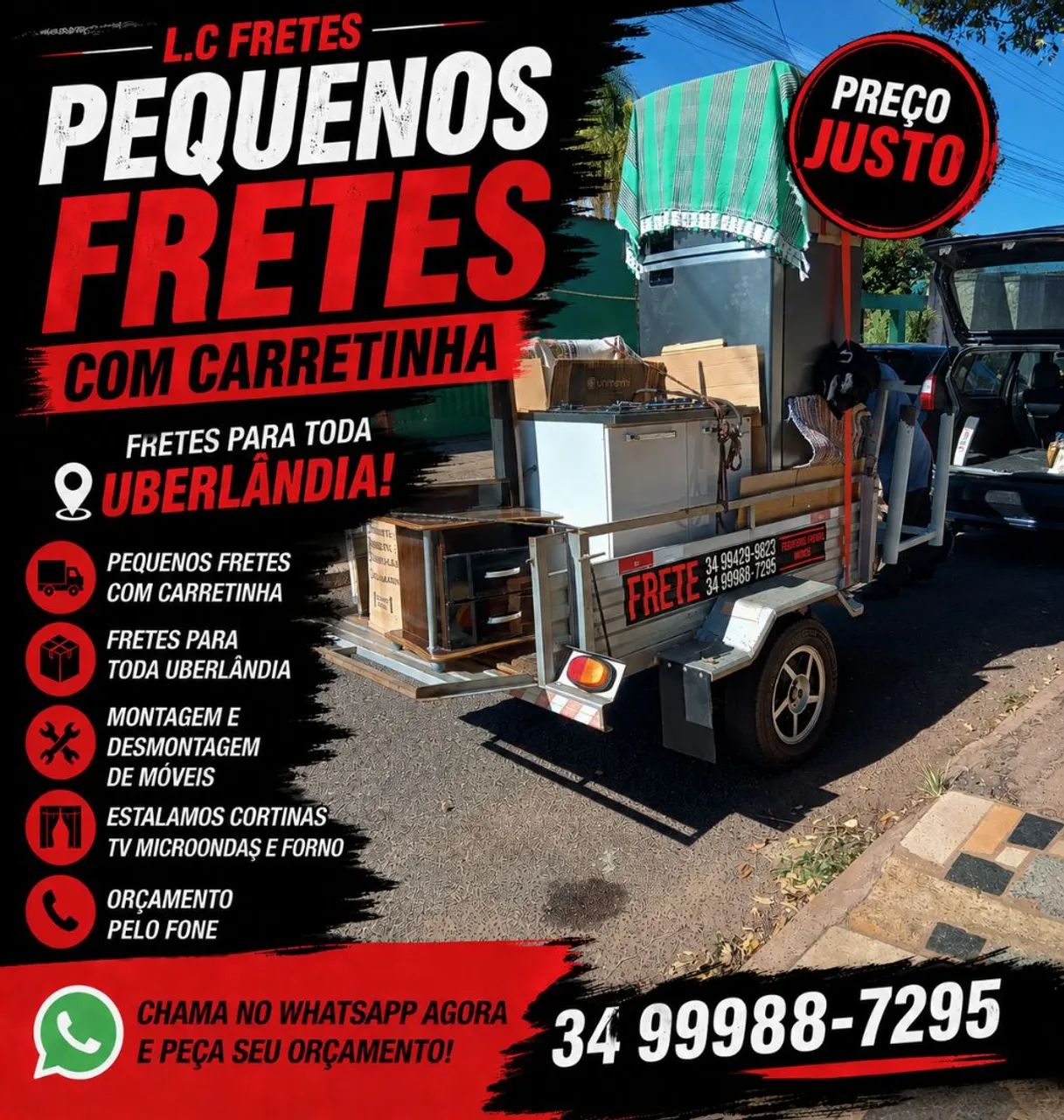 Fretes,  MUDANÇAS Elétrica residencial, montagem e Desmontagem de Móveis 