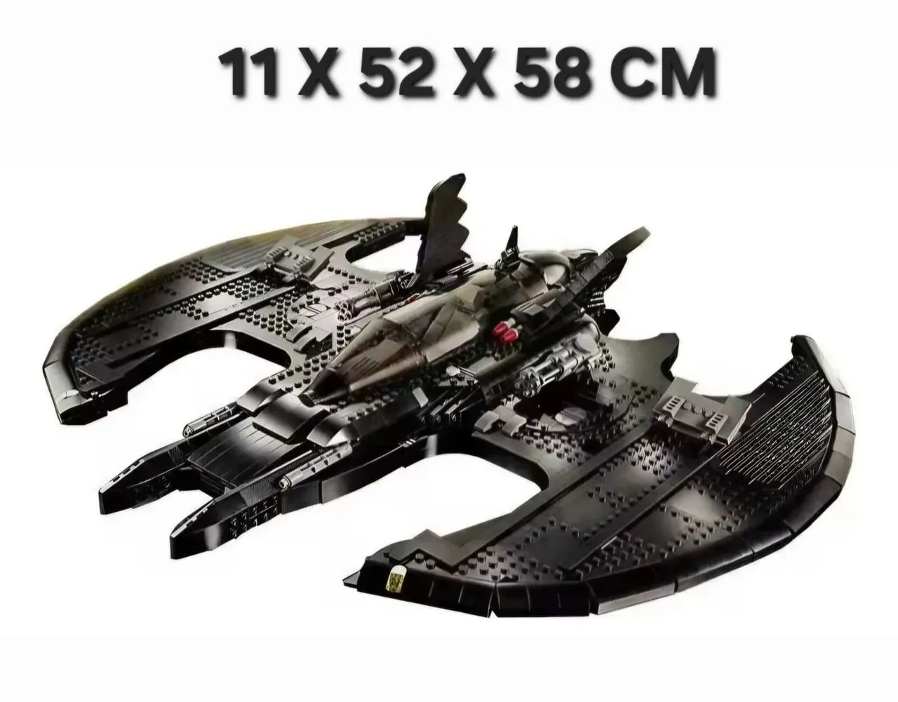 BLOCOS DE MONTAR BATMÓVEL BATMAN BATWING COM 2363 PEÇAS MODELO 76161  TIPO LEGO - Foto 2