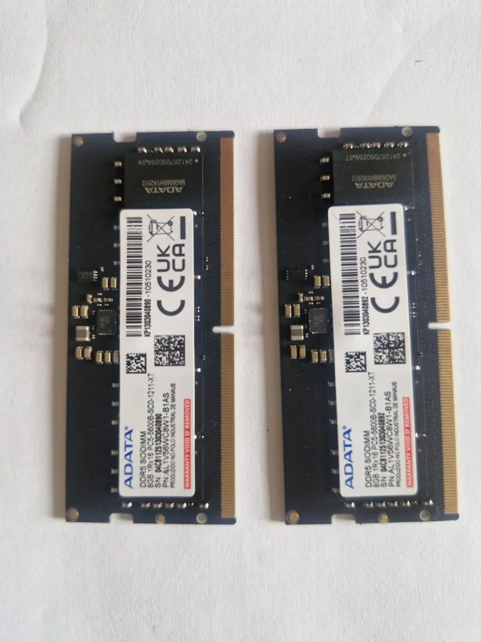 Memória ram Adata 16gb(2x 8gb) notebook DDR5 5600 GHz SODIMM