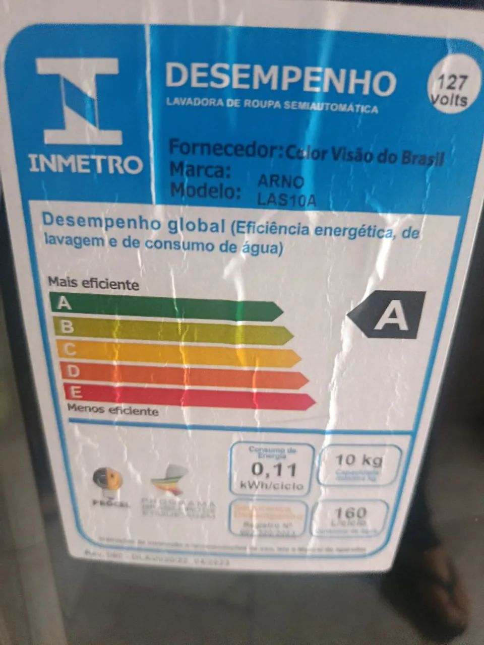 Tanquinho Arno Lavete 10kg - Foto 3