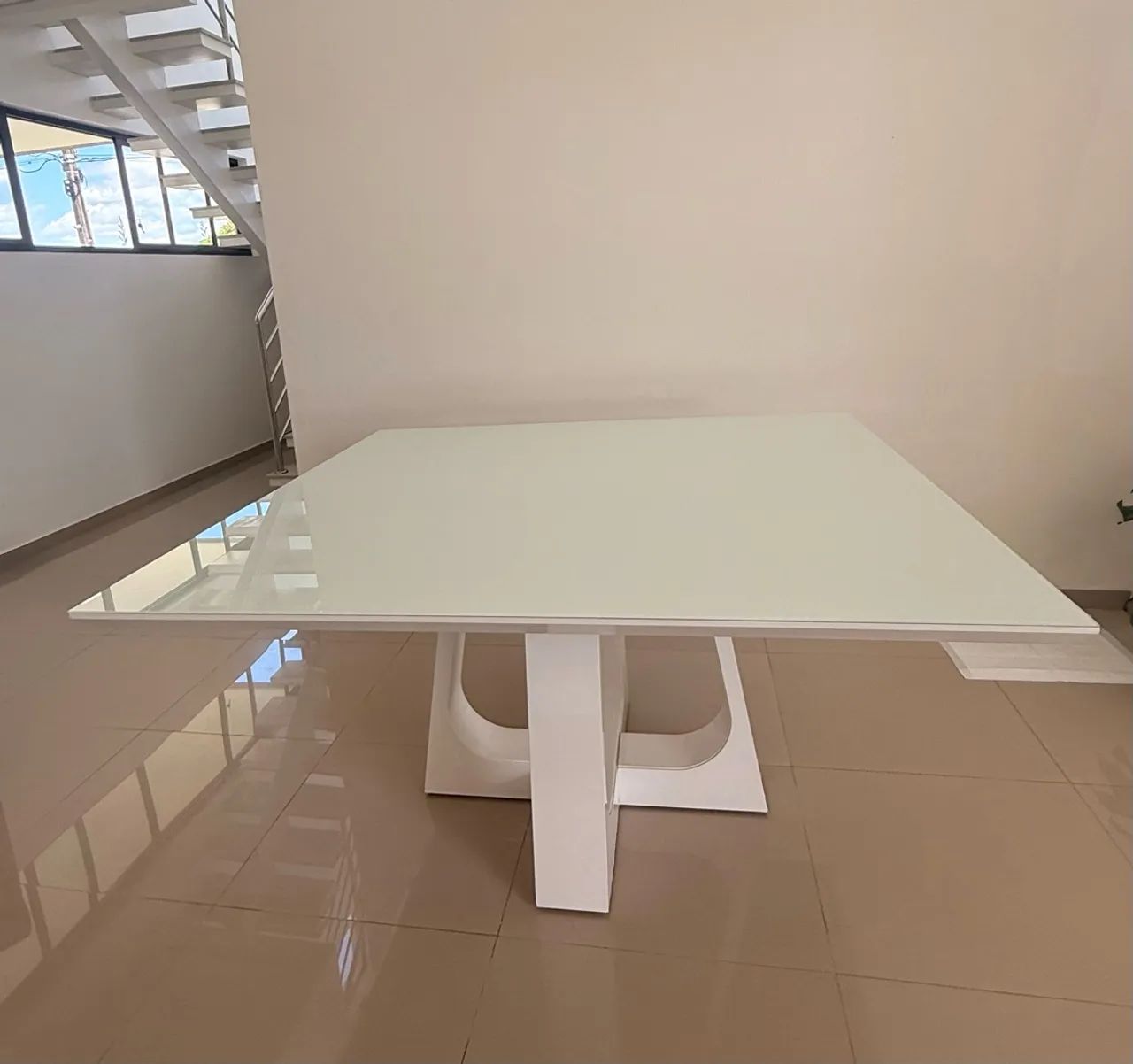 Mesa laca branca 
