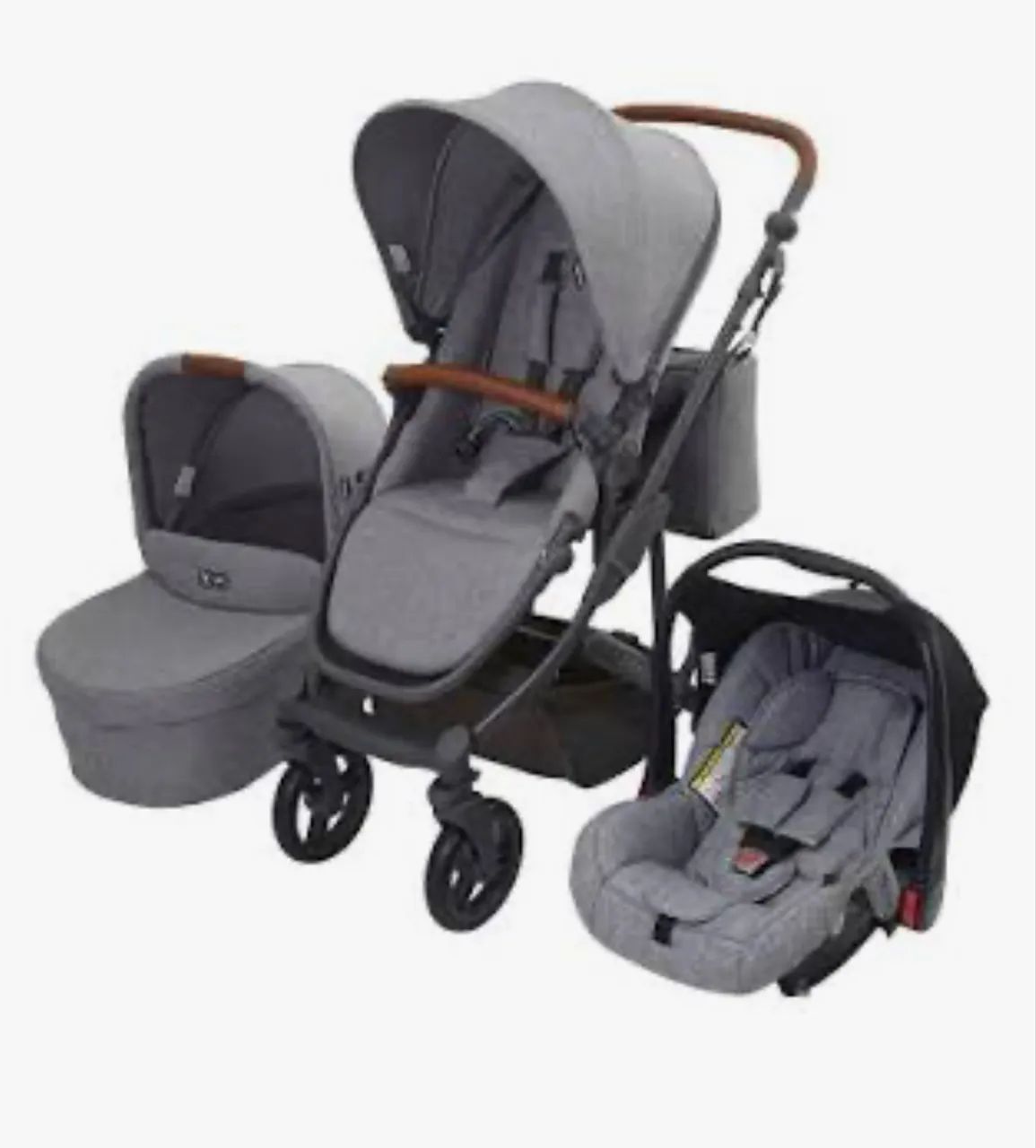 Carrinho de bebê + Moisés + Bebê Conforto - Modelo COMO 4 da ABC DESIGN