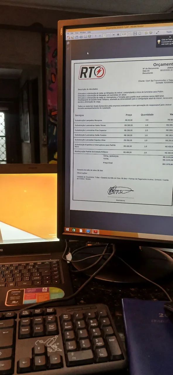Monitor Led 20 Polegadas HP V206hz Rotacional - Foto 4